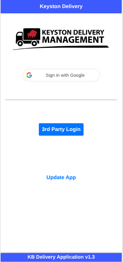Keyston Delivery App